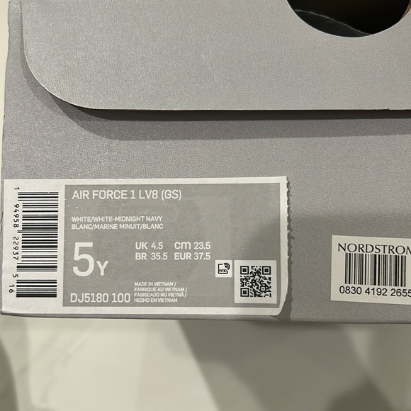 Nike Air Force 1 LV8 KSA (GS) 5 youth kids 6.5 Women Red | White | Blue Navy HTF - Picture 11 of 14